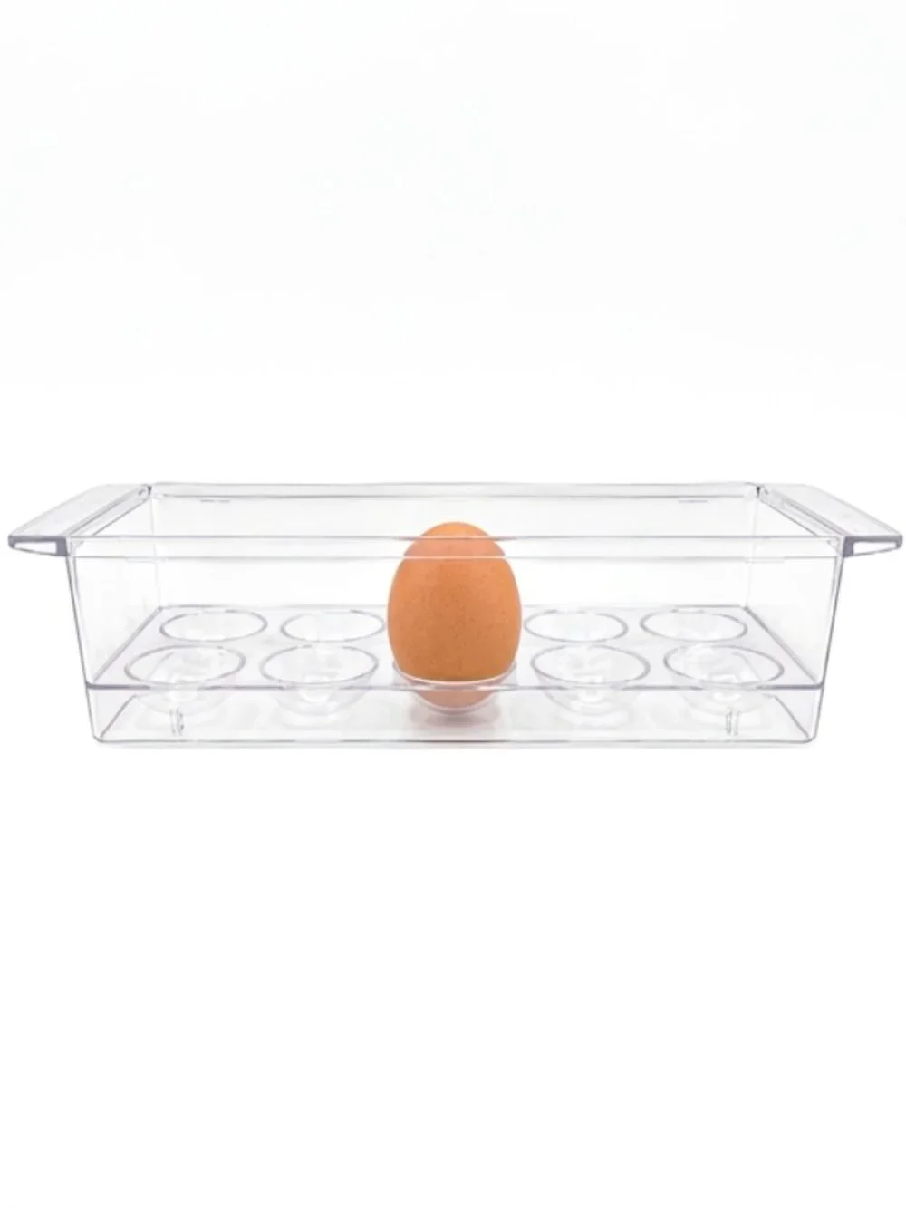 Clear Plastic Egg Holder & Storage Container